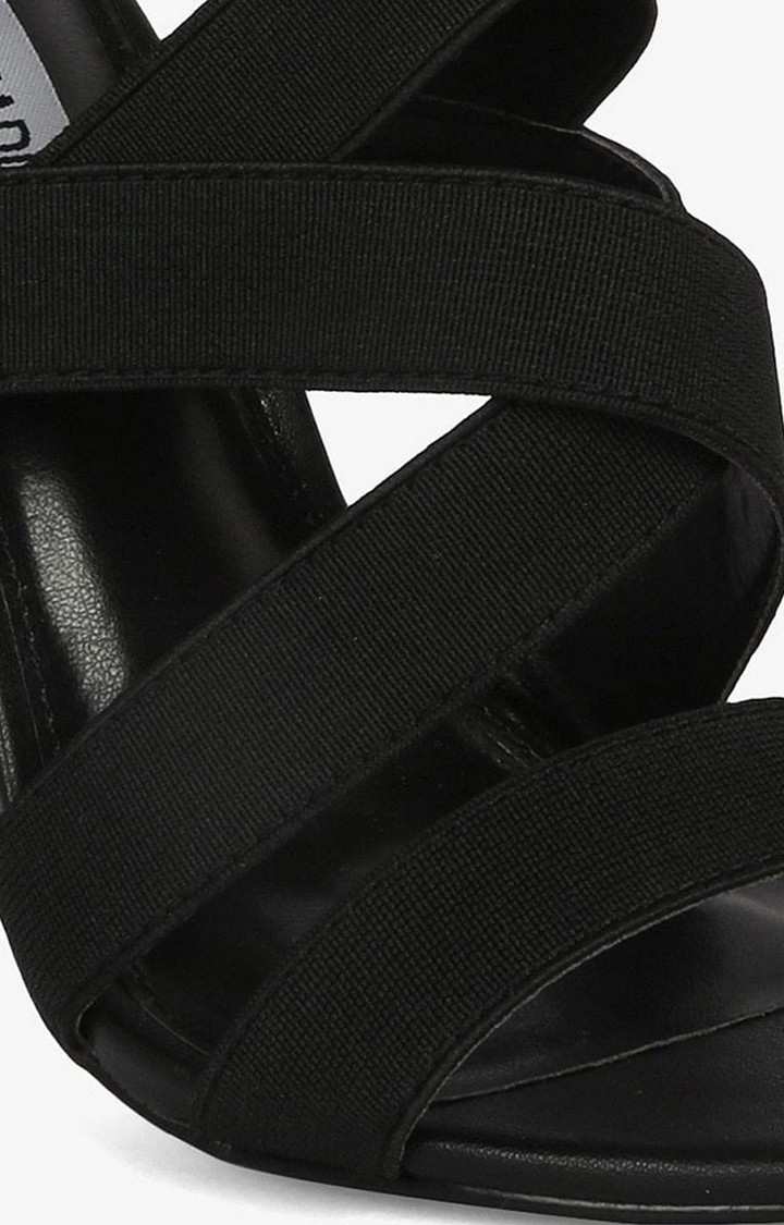 Strive Black Heel Sandals