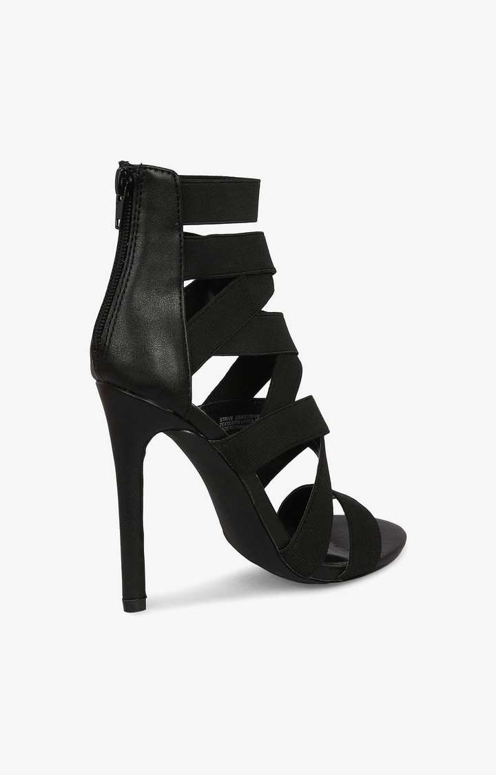Strive Black Heel Sandals
