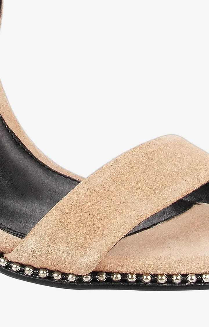 Sylvie Pink Heel Sandals