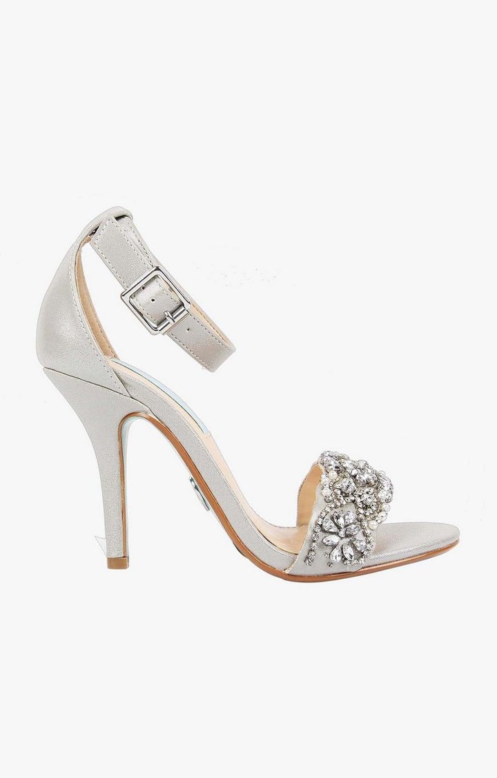 Sb-Juno Silver Heel Sandals