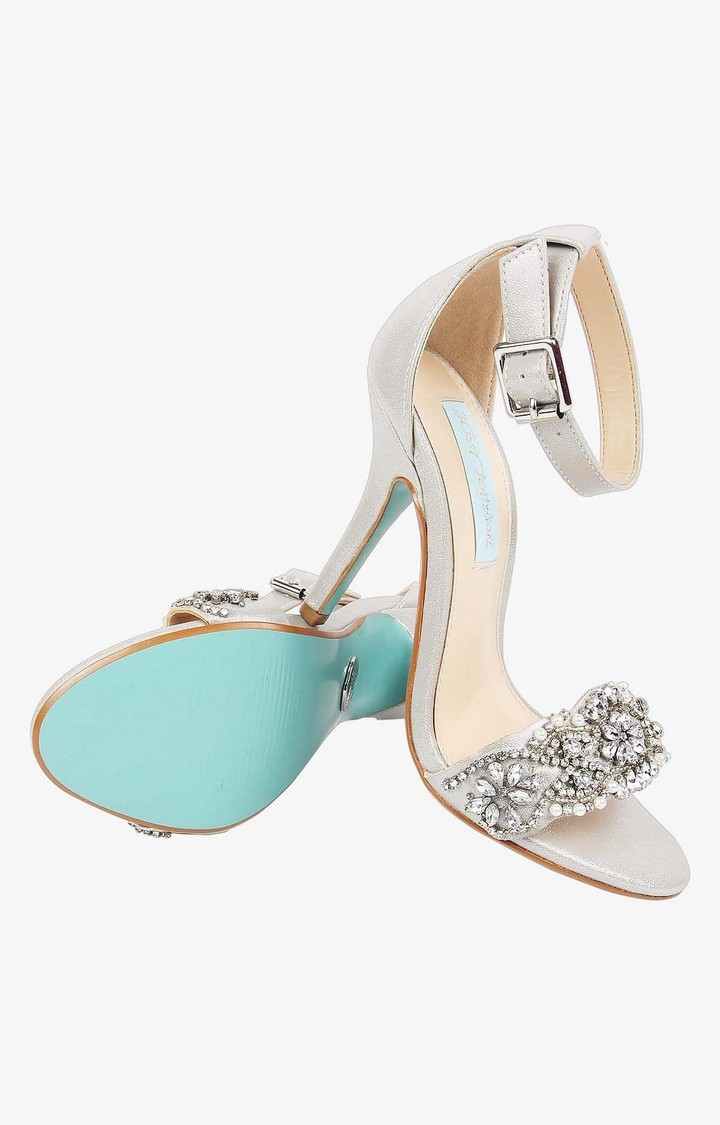 Sb-Juno Silver Heel Sandals