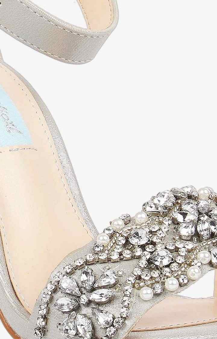 Sb-Juno Silver Heel Sandals