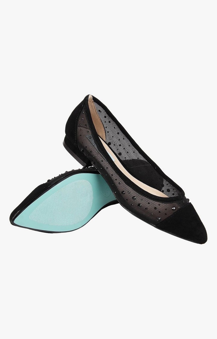 Sb-Gracy Black Closed Flats & Ballerinas