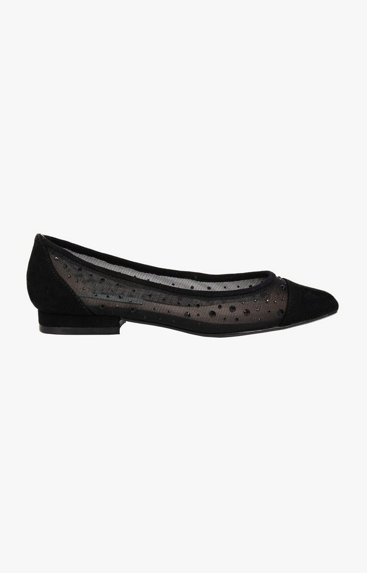 Sb-Gracy Black Closed Flats & Ballerinas
