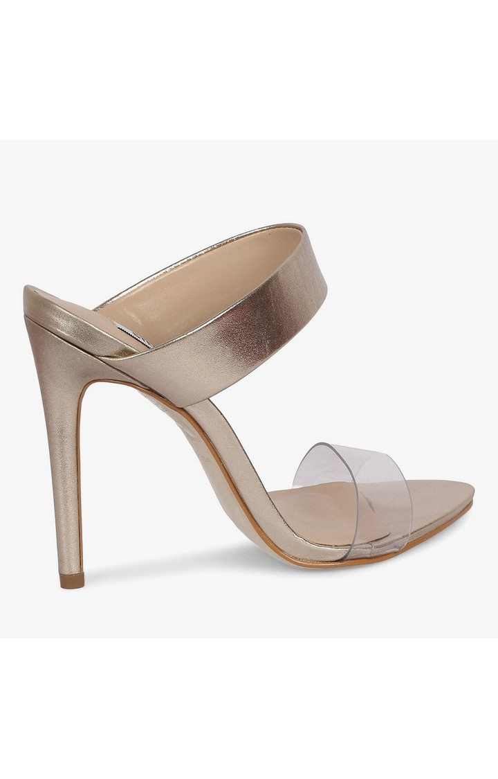 Amaya Metallic Heel Sandals