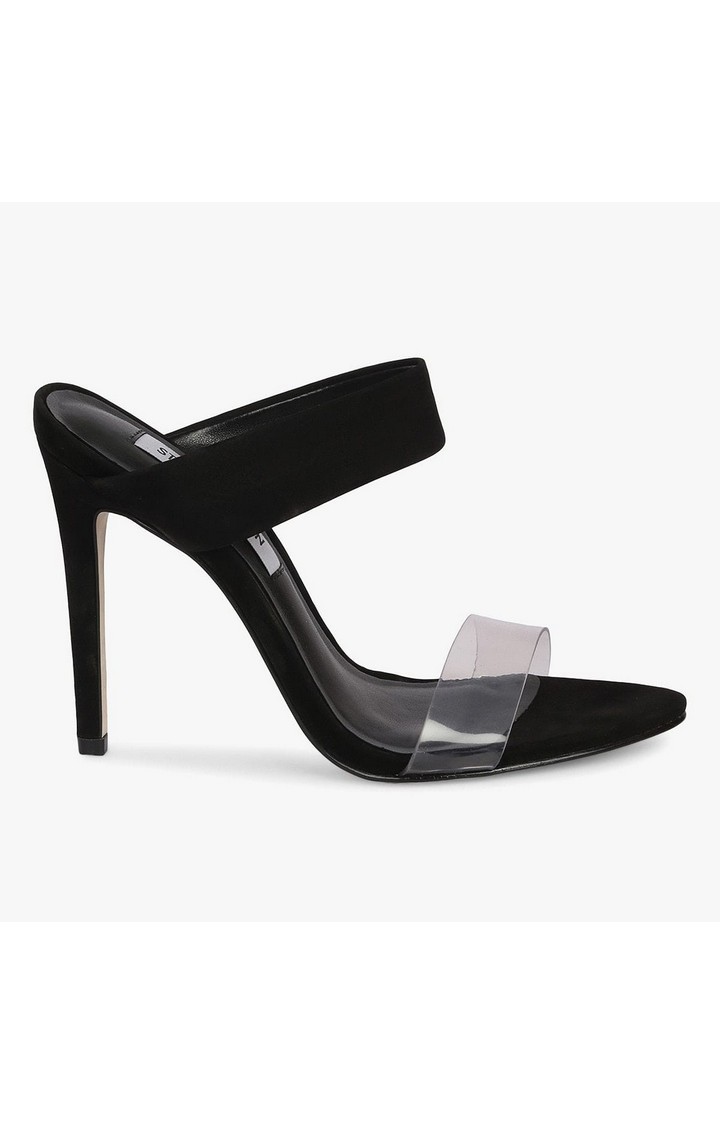 Amaya Black Heel Sandals