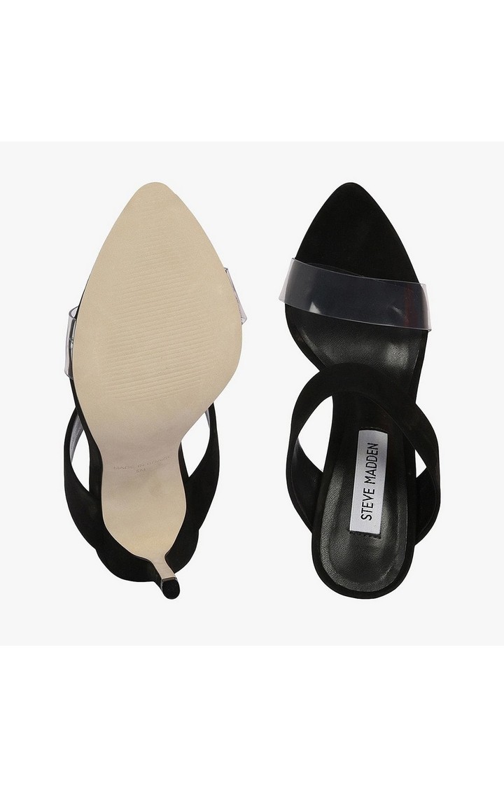 Amaya Black Heel Sandals