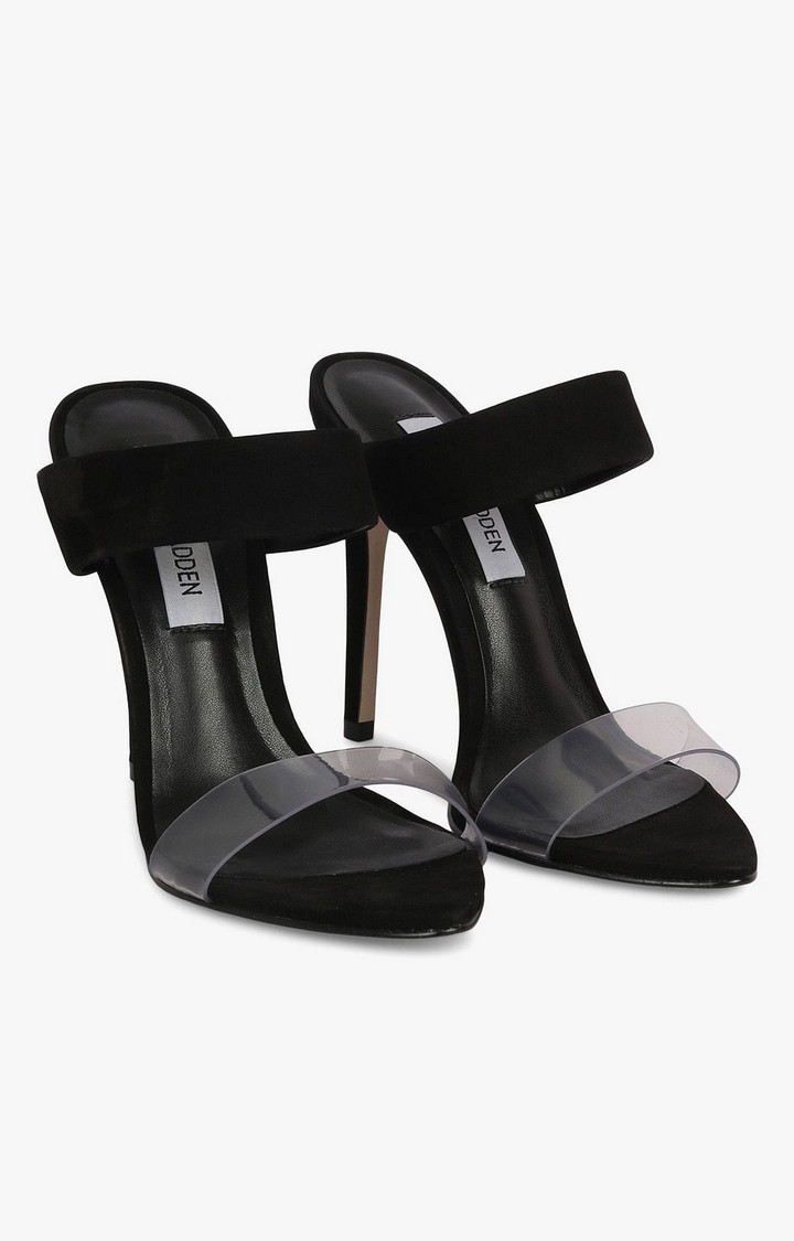Amaya Black Heel Sandals