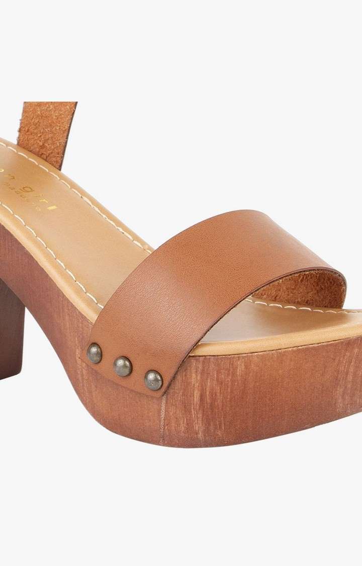 Lifft Brown Heel Sandals