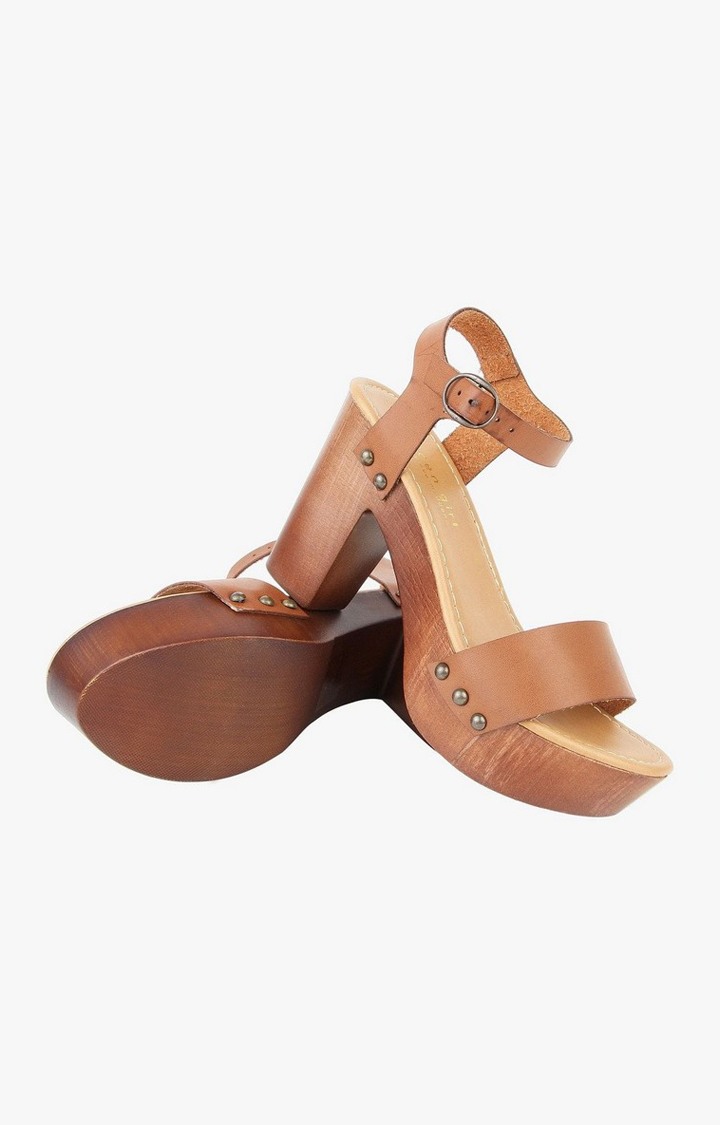 Lifft Brown Heel Sandals