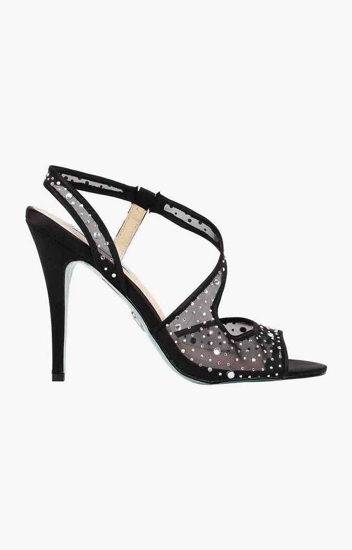 Sb-Fey Black Heel Sandals