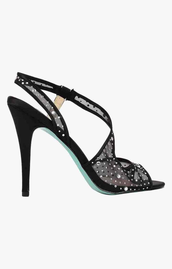 Sb-Fey Black Heel Sandals