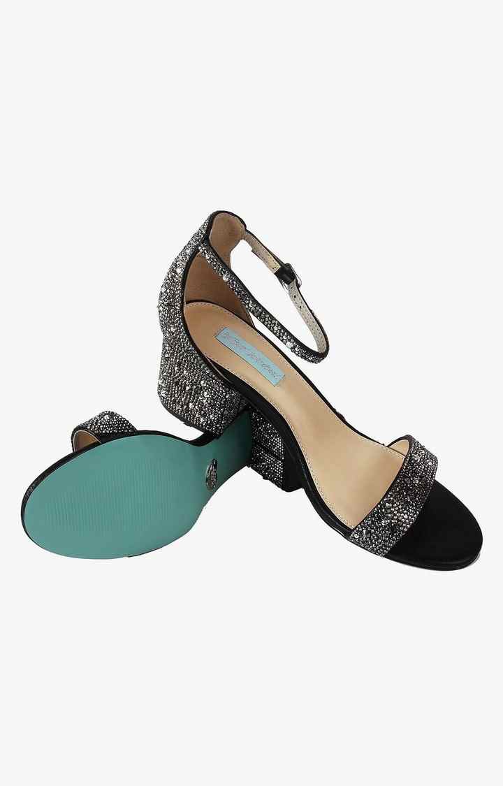 Sb-Mari Black Heel Sandals