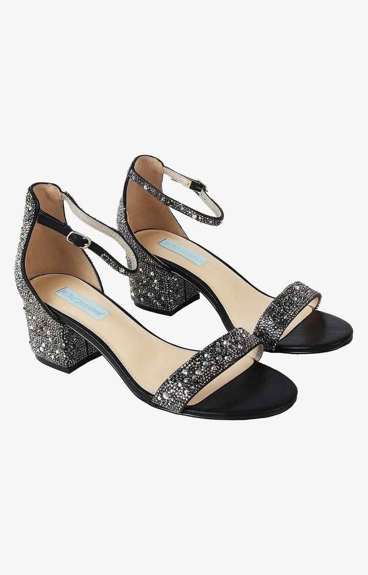 Sb-Mari Black Heel Sandals