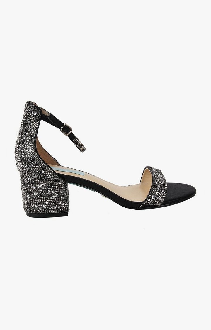 Sb-Mari Black Heel Sandals