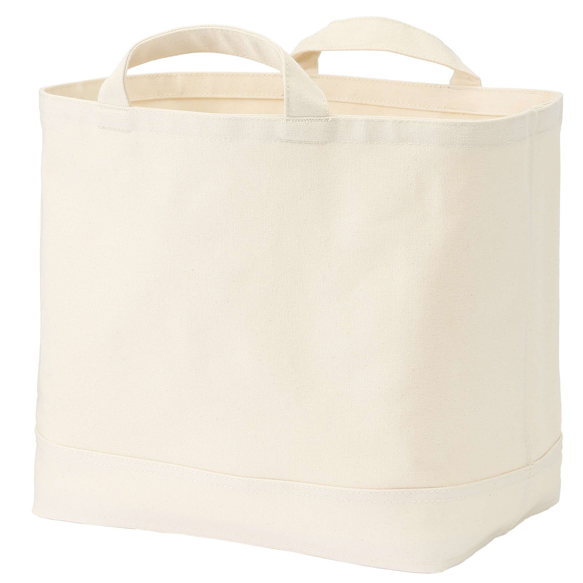 CANVAS BASCKET WITH HANDLE / RECTANGULAR / DEEP