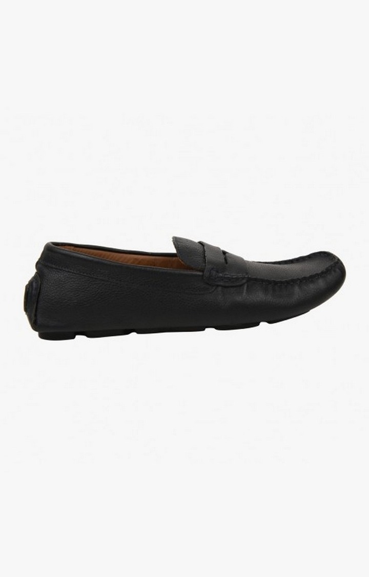 Droom Black Driver Loafers