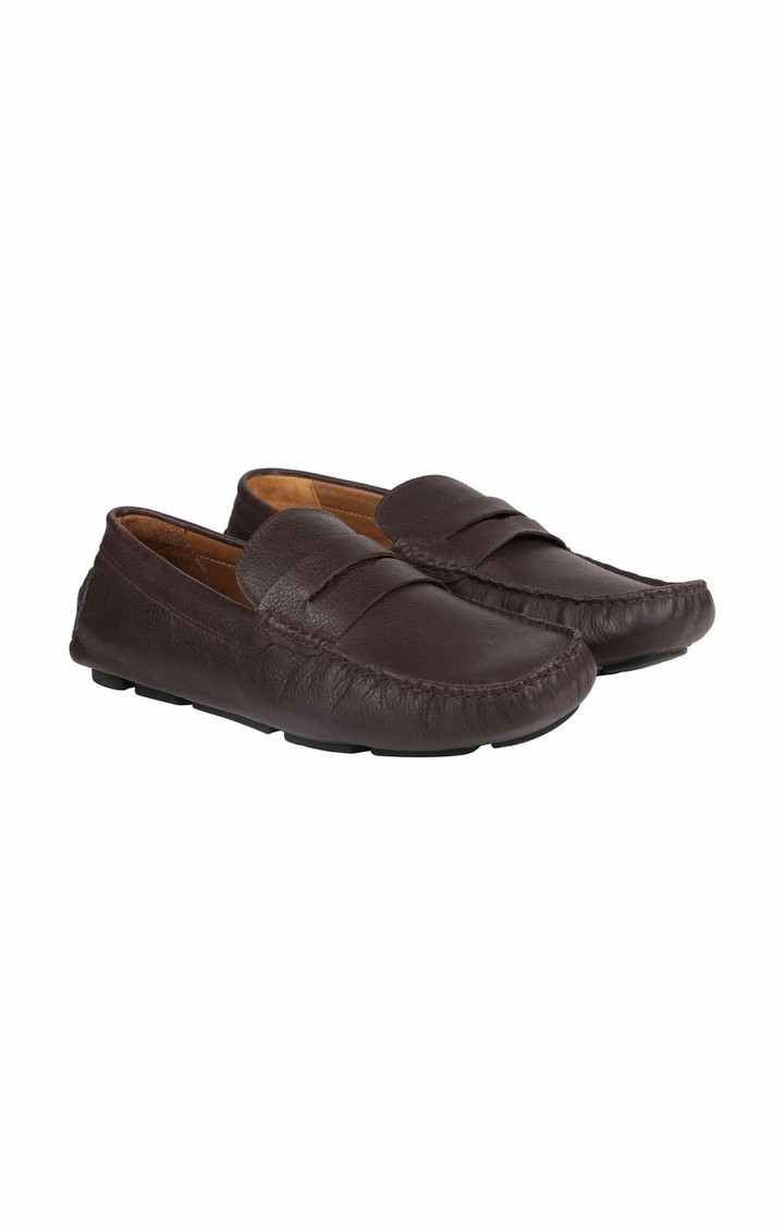 Droom Brown Driver Loafers