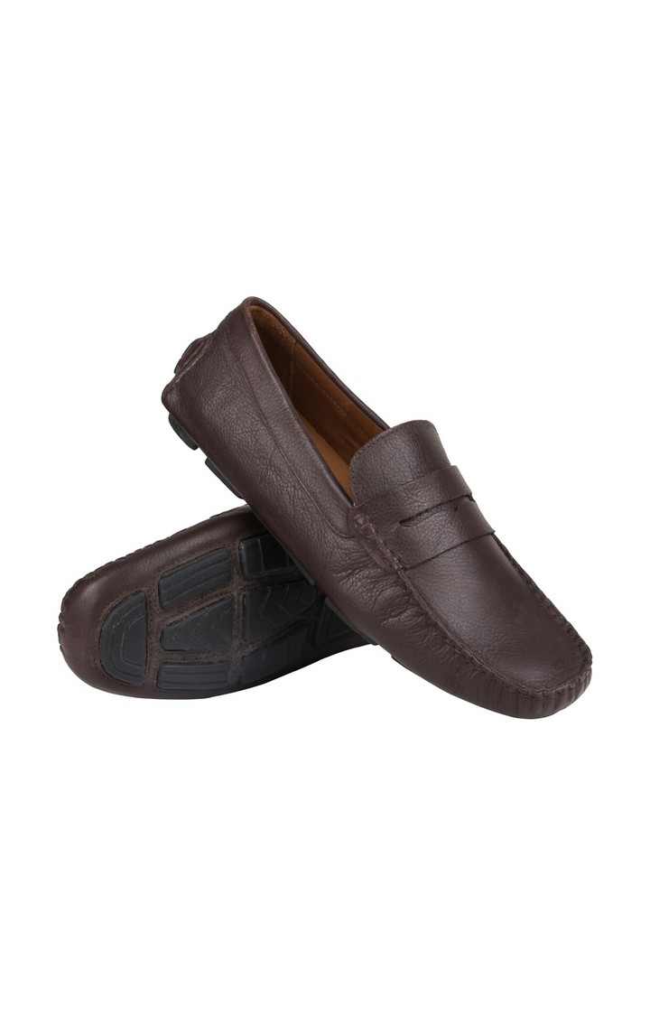 Droom Brown Driver Loafers