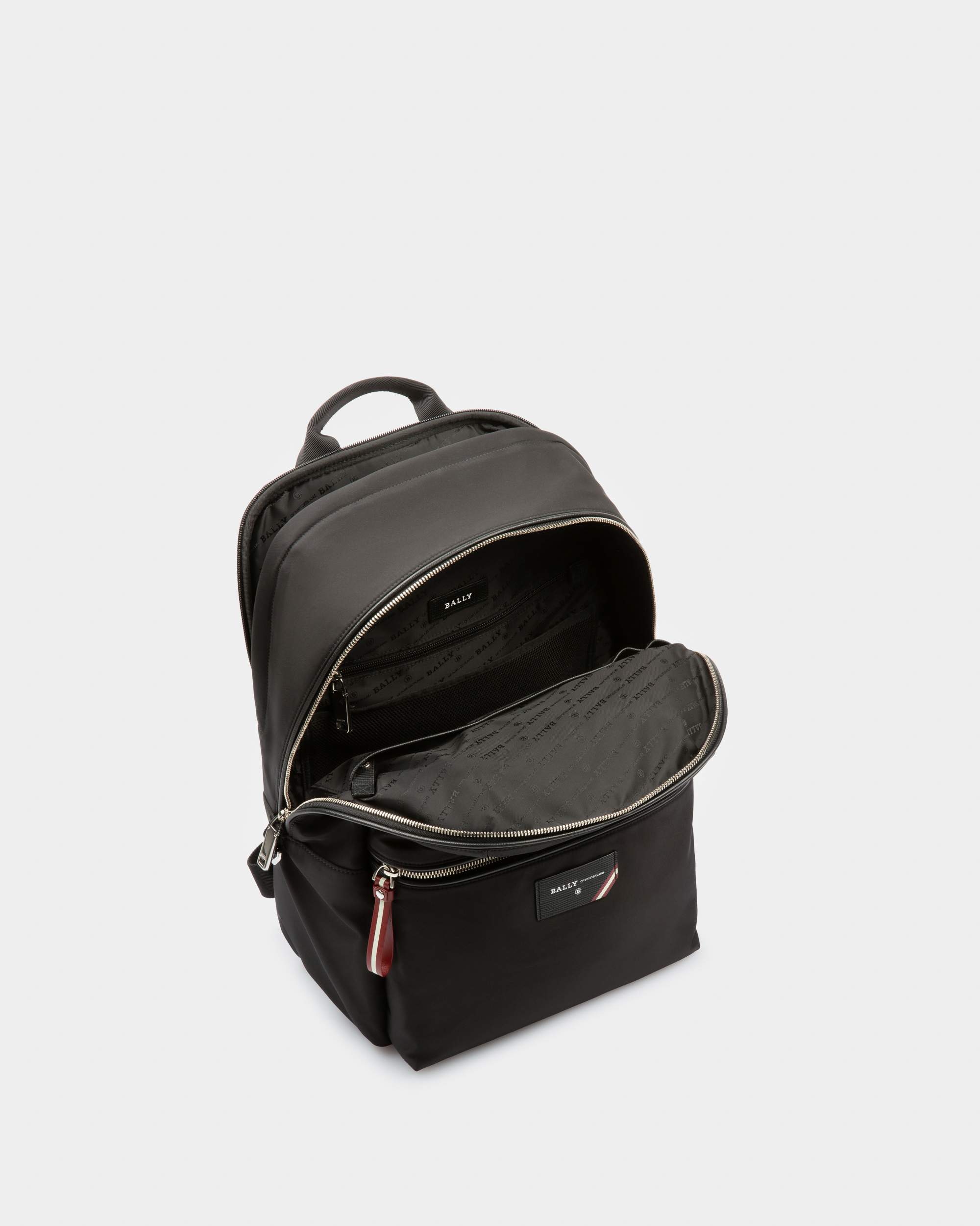 Explore Backpack In Black Leather And Nylon