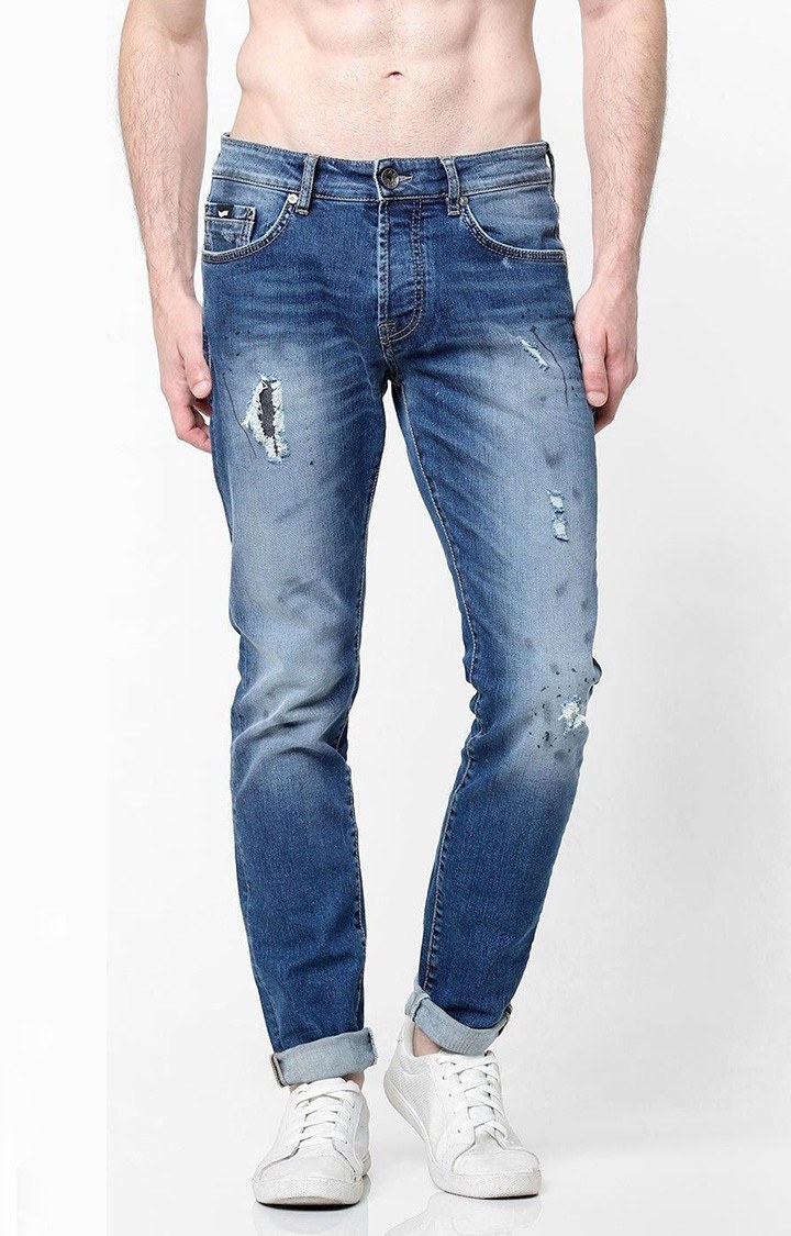 GAS | Men's Norton Carrot Fit Mid blue Jeans
