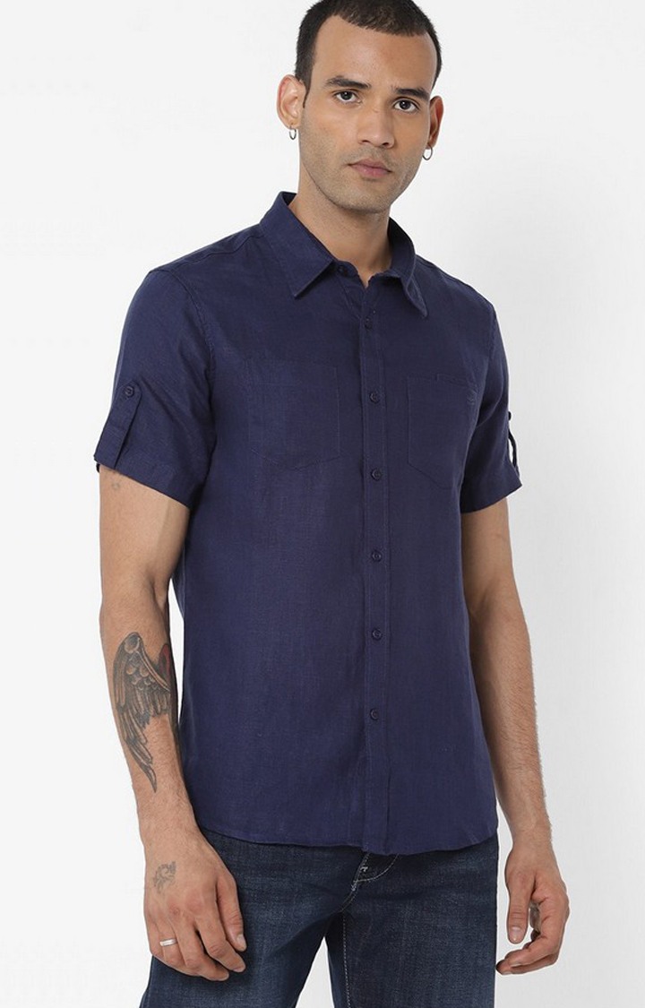 GAS | Men's Dab Solid Blue Shirt