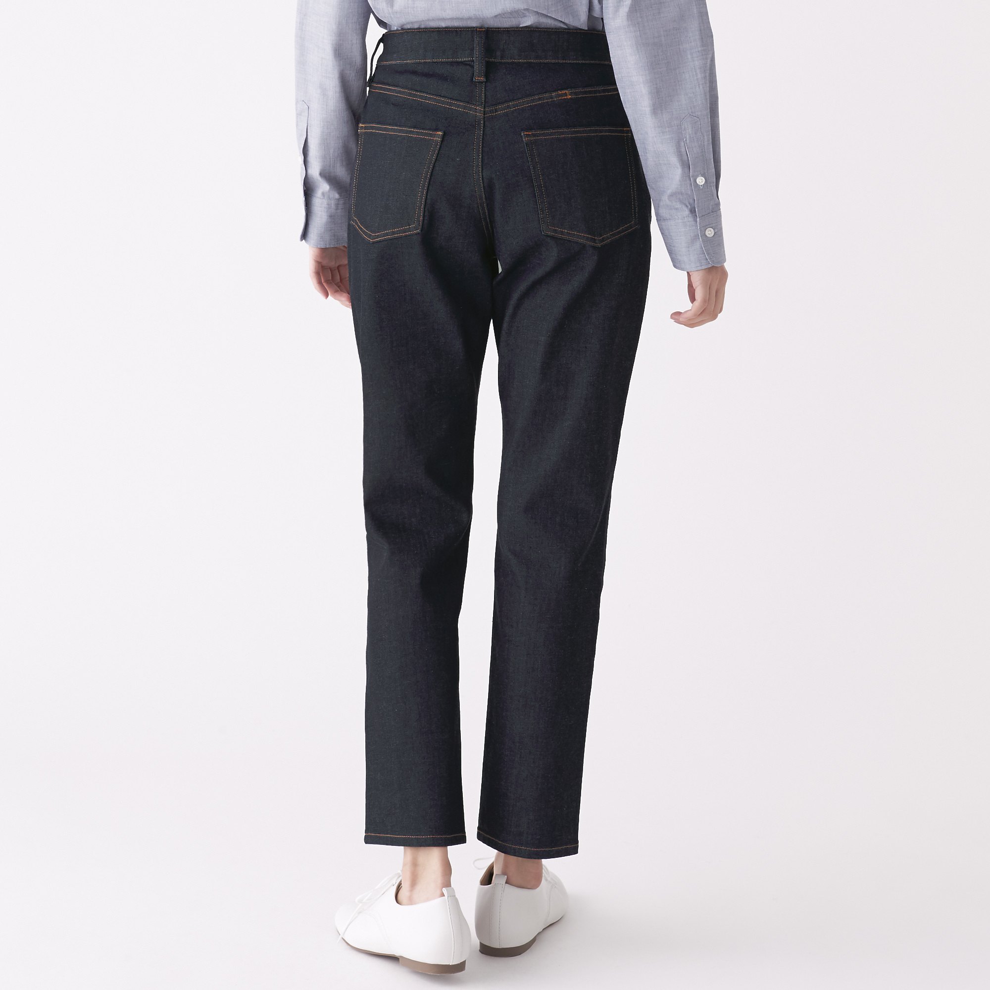 MUJI | 4 WAY STRETCH DENIM BOY FIT ANKLE LENGTH