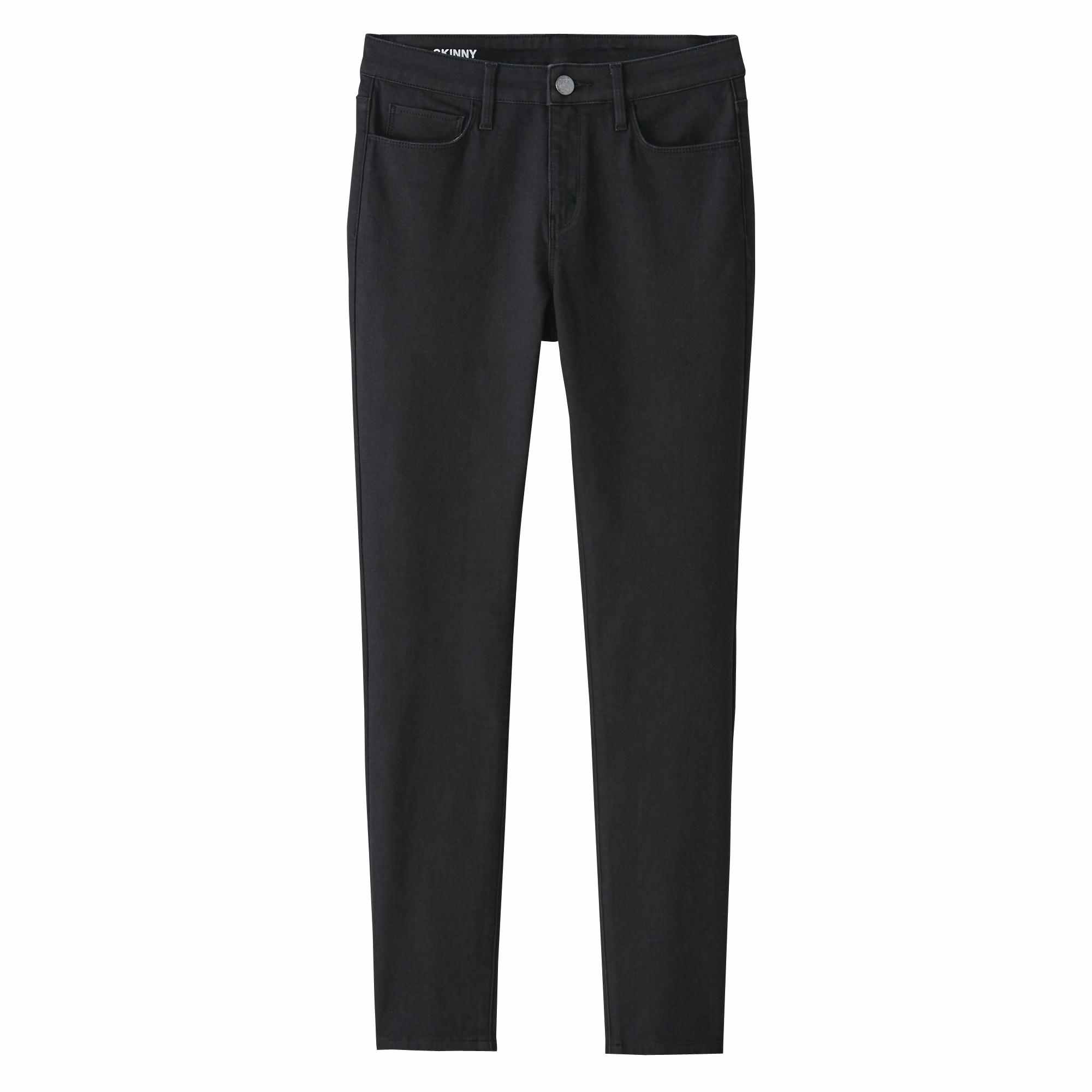 4 WAY STRETCH DENIM SKINNY ANKLE LENGTH (BLACK)