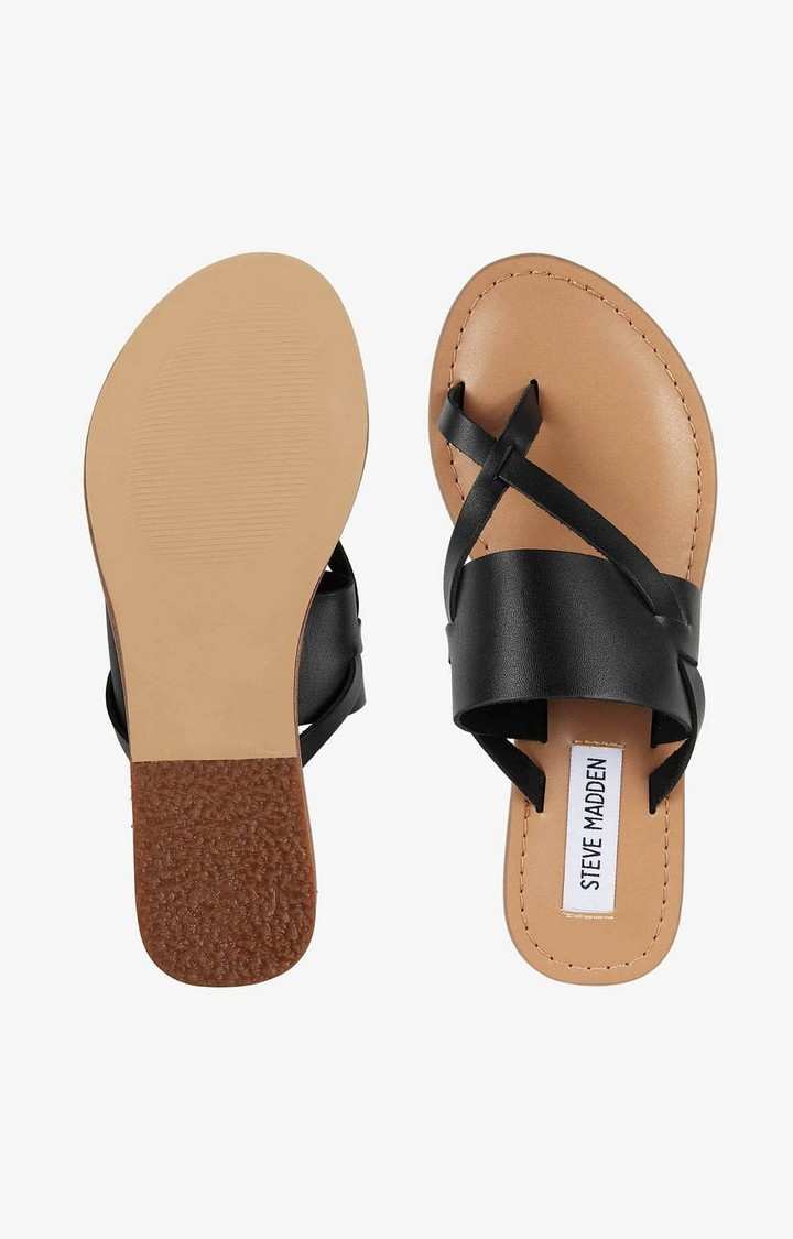 Umber Black Flats
