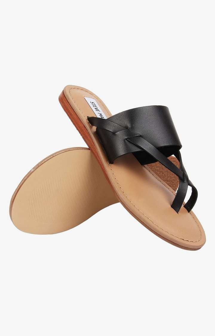 Umber Black Flats