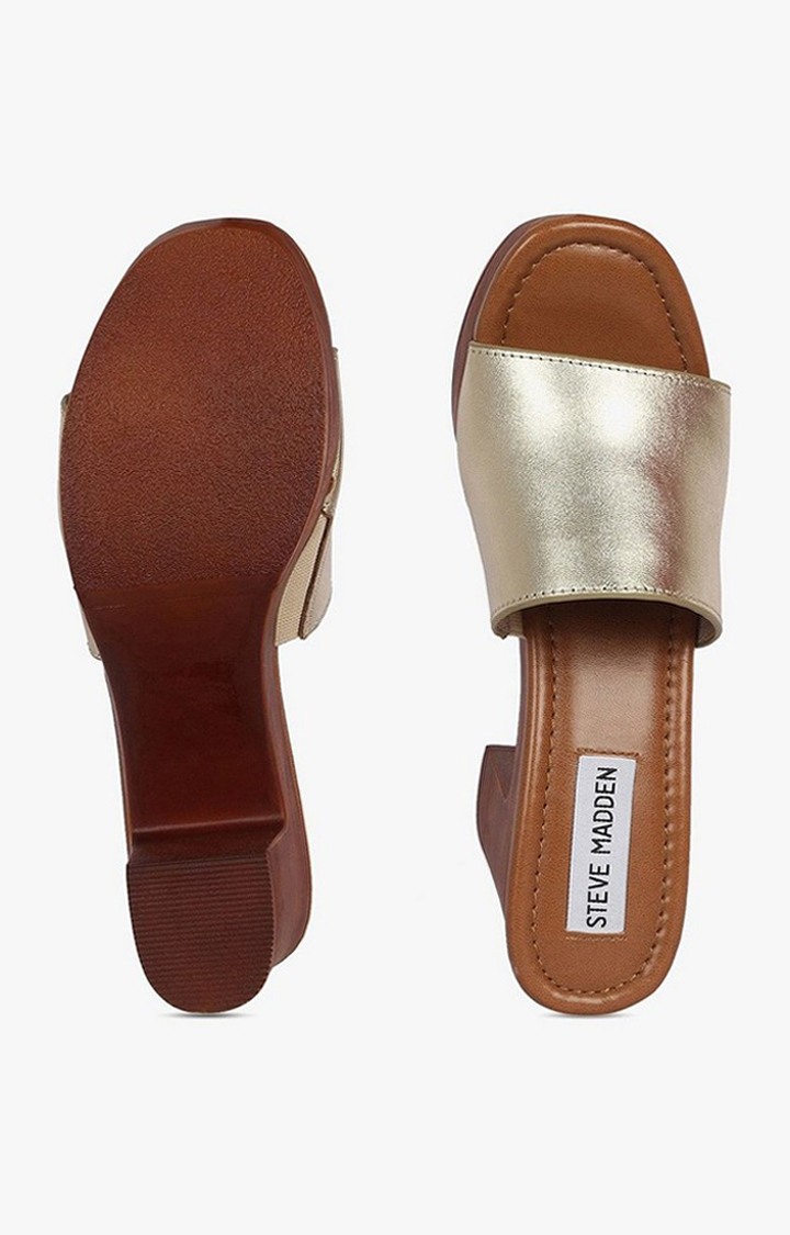 Fran Gold Heel Sandals
