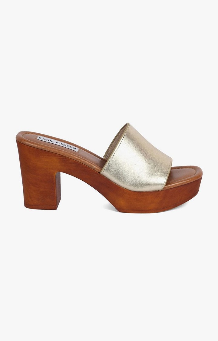 Fran Gold Heel Sandals