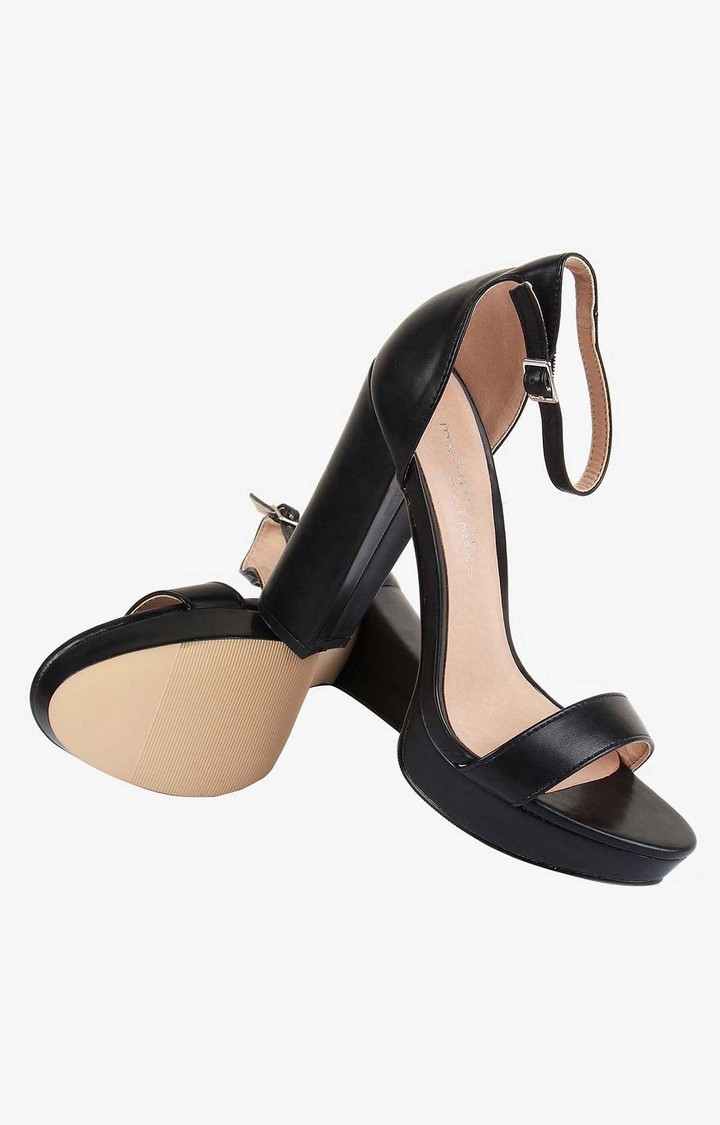 Suzy Black Heel Sandals