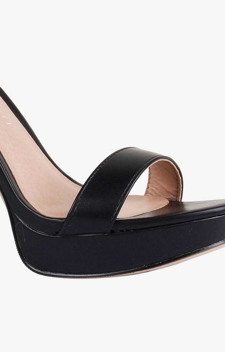 Suzy Black Heel Sandals