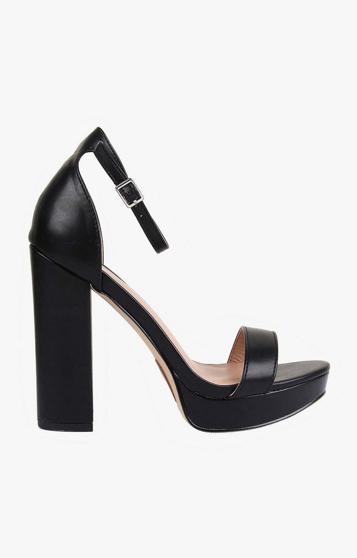 Suzy Black Heel Sandals