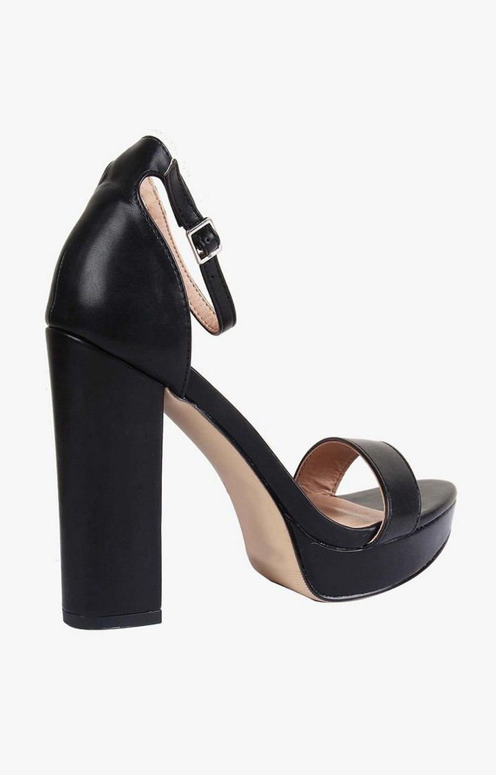 Suzy Black Heel Sandals