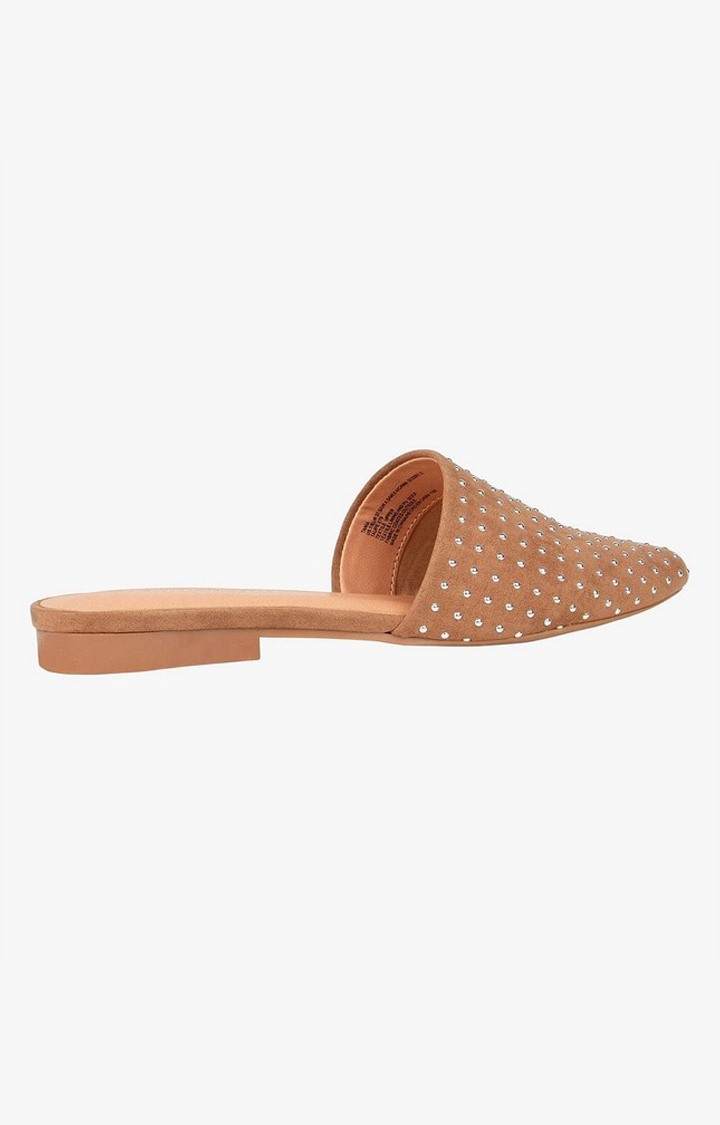 Taniaa Beige Closed Flats & Ballerinas