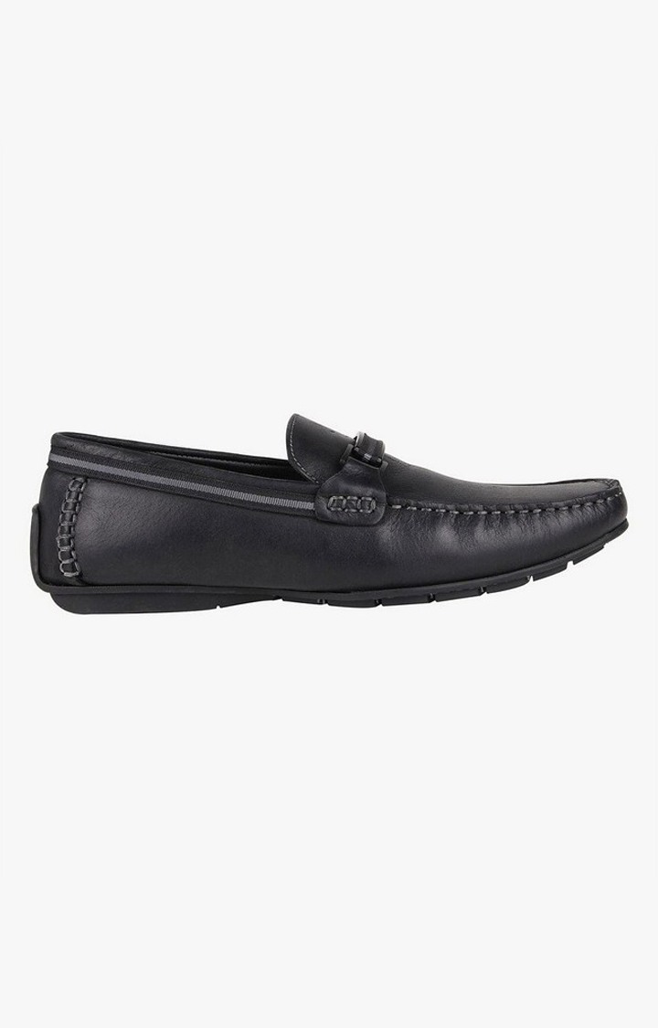 Gainze Black Driver Loafers