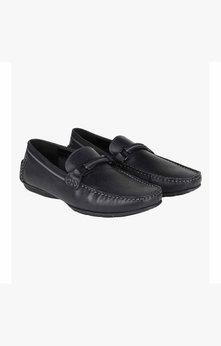 Gainze Black Driver Loafers