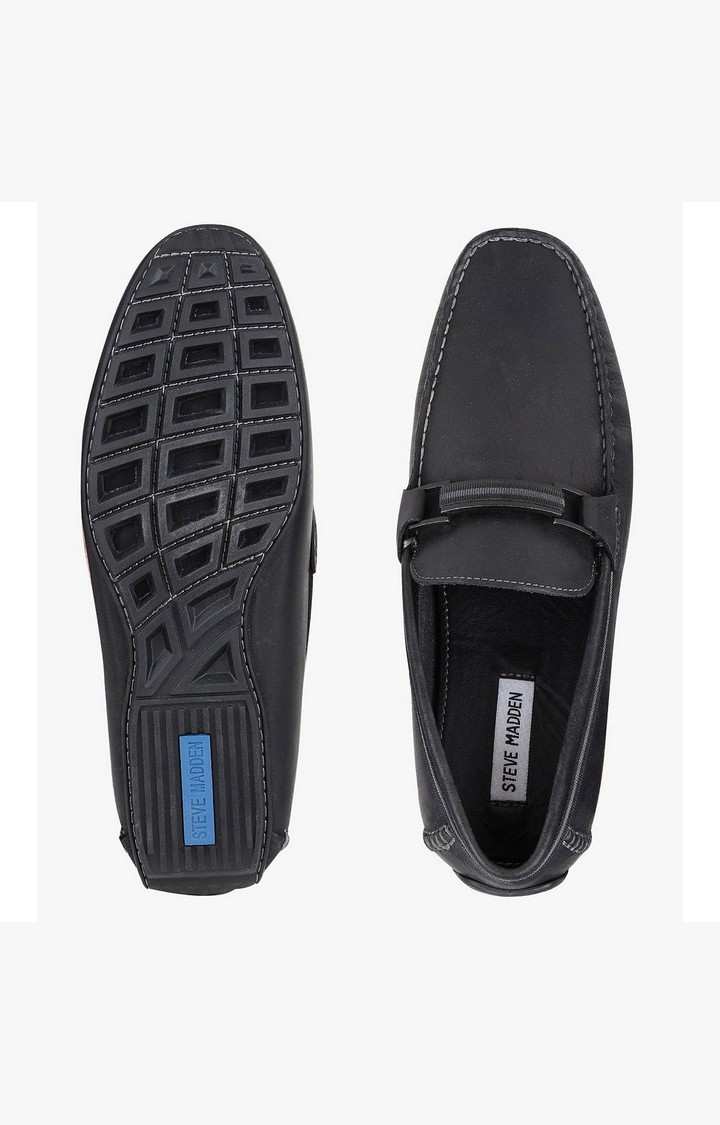 Gainze Black Driver Loafers