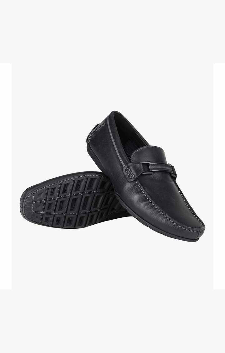 Gainze Black Driver Loafers
