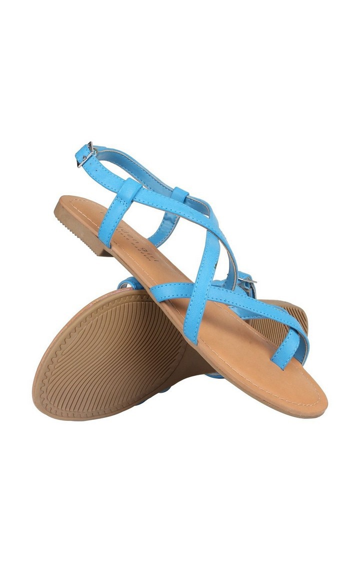 Elena Blue Flats