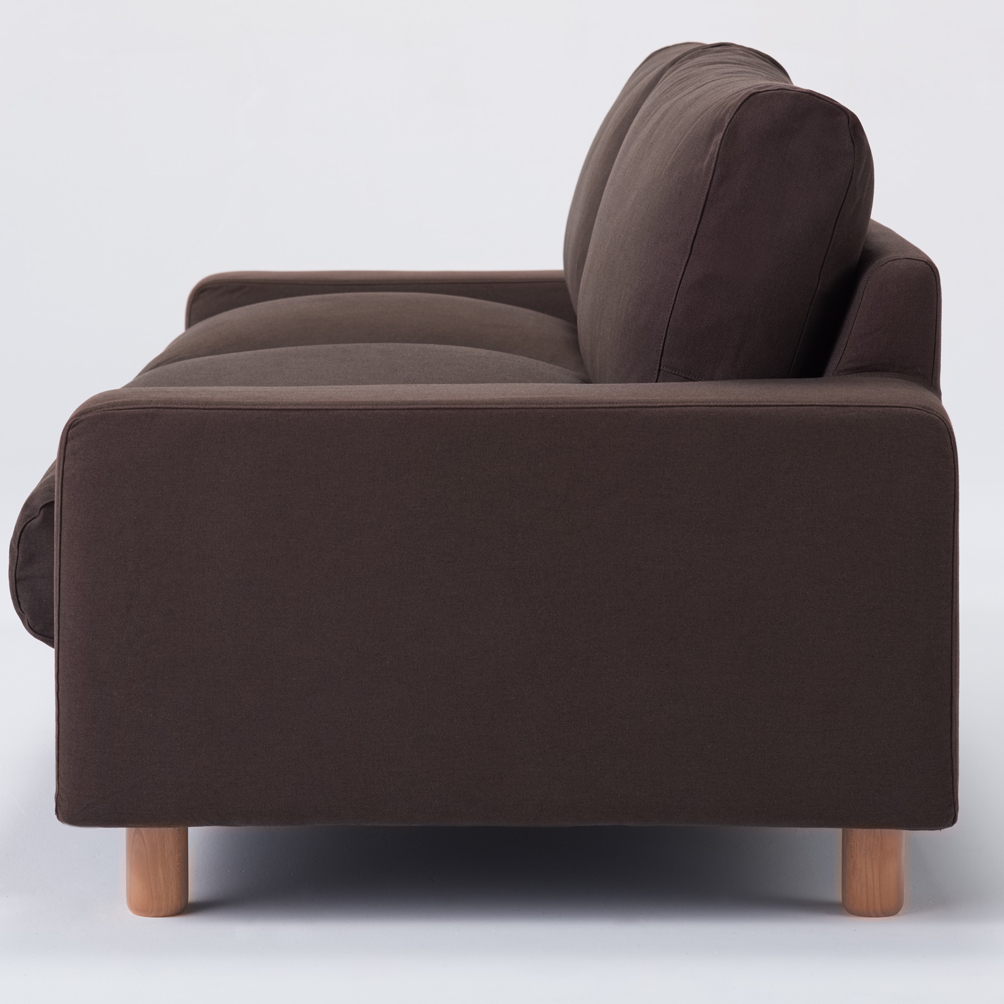 COTTON COVER FOR SOFA / WIDE ARM / DOWN / 2.5S / DARKBR