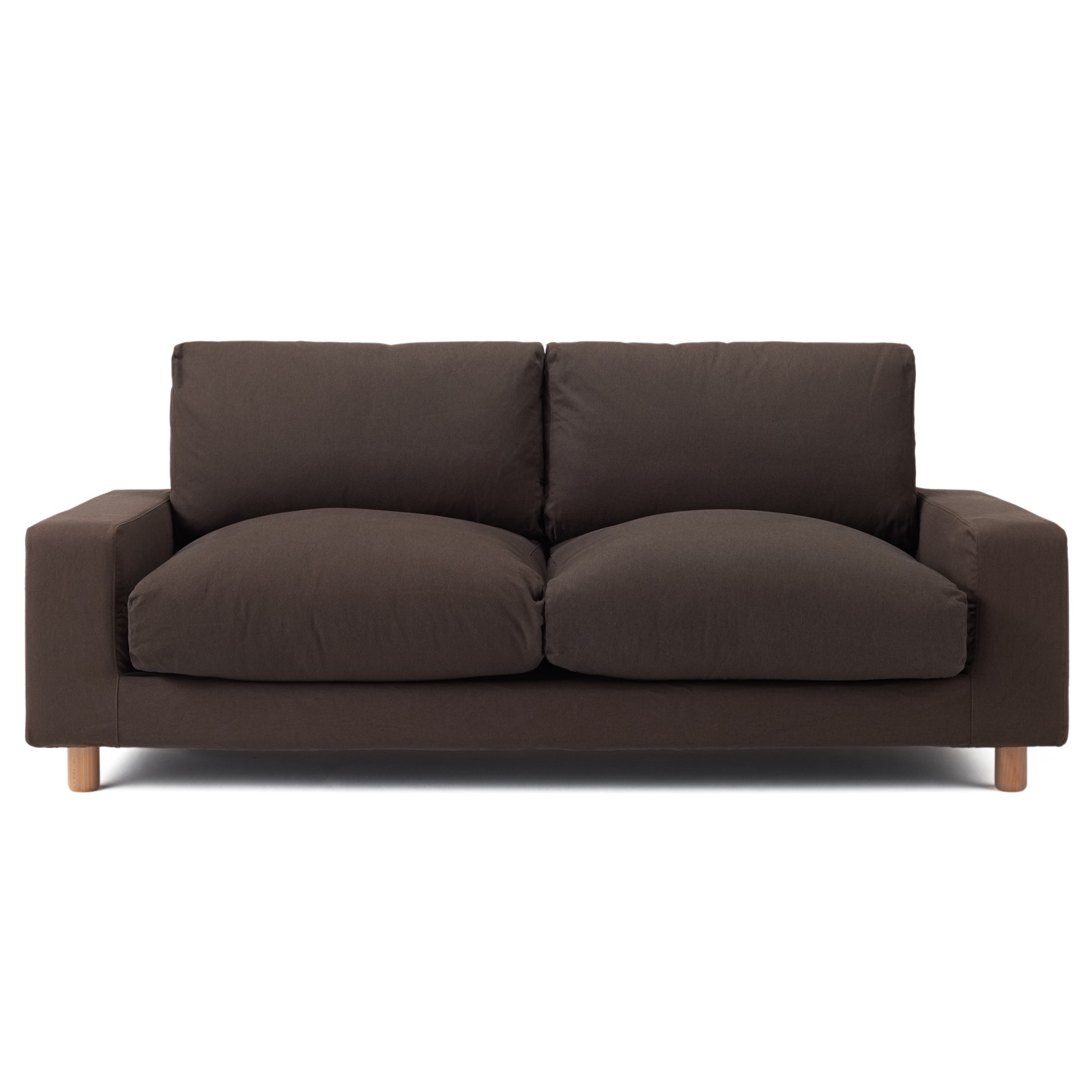 COTTON COVER FOR SOFA / WIDE ARM / DOWN / 2.5S / DARKBR