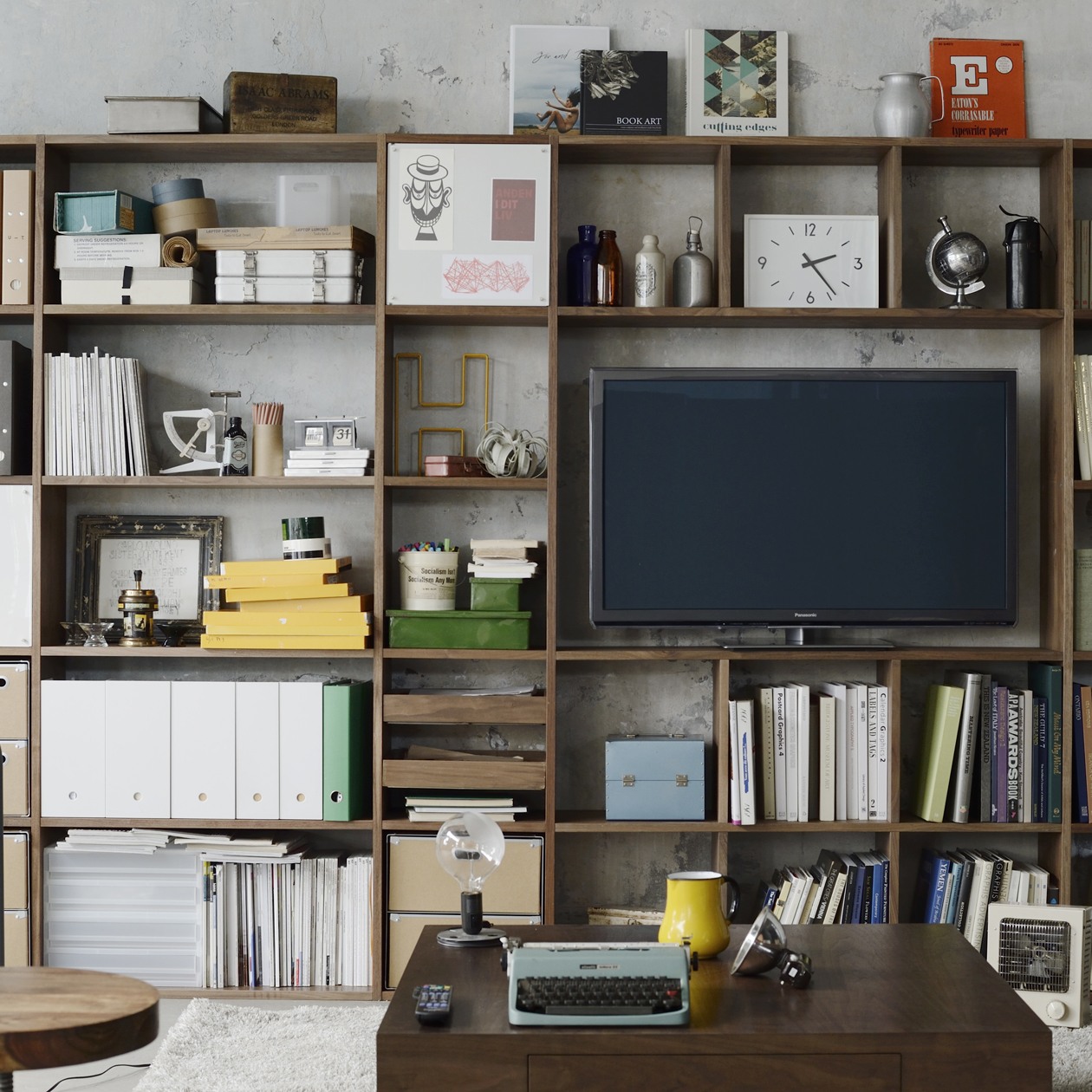 STACKING SHELF / ADDITIONAL SET / 5SHELVES / 3 COMP / WALNUT