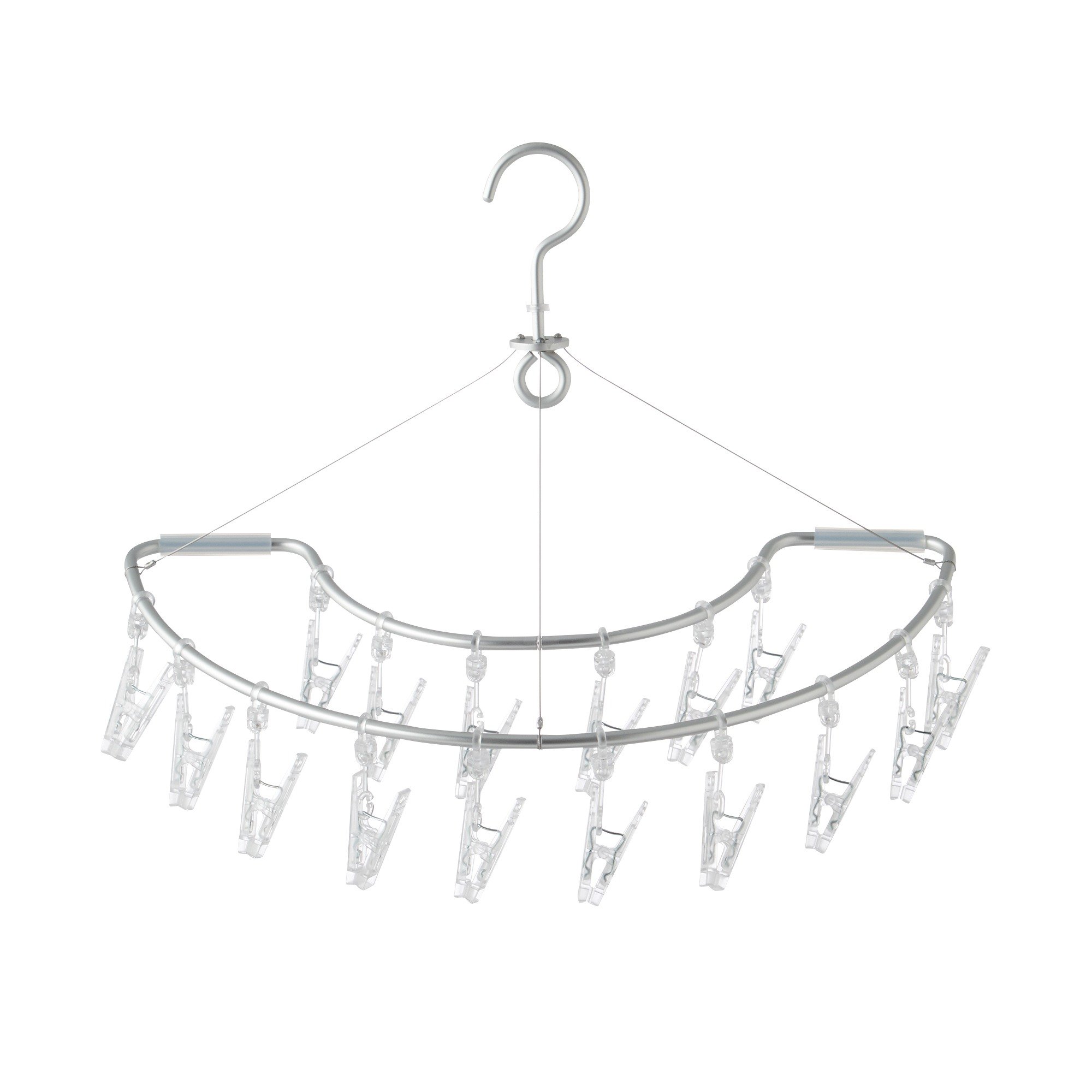 ALUMINIUM SEMICIRCLE HANGER WITH PEGS
