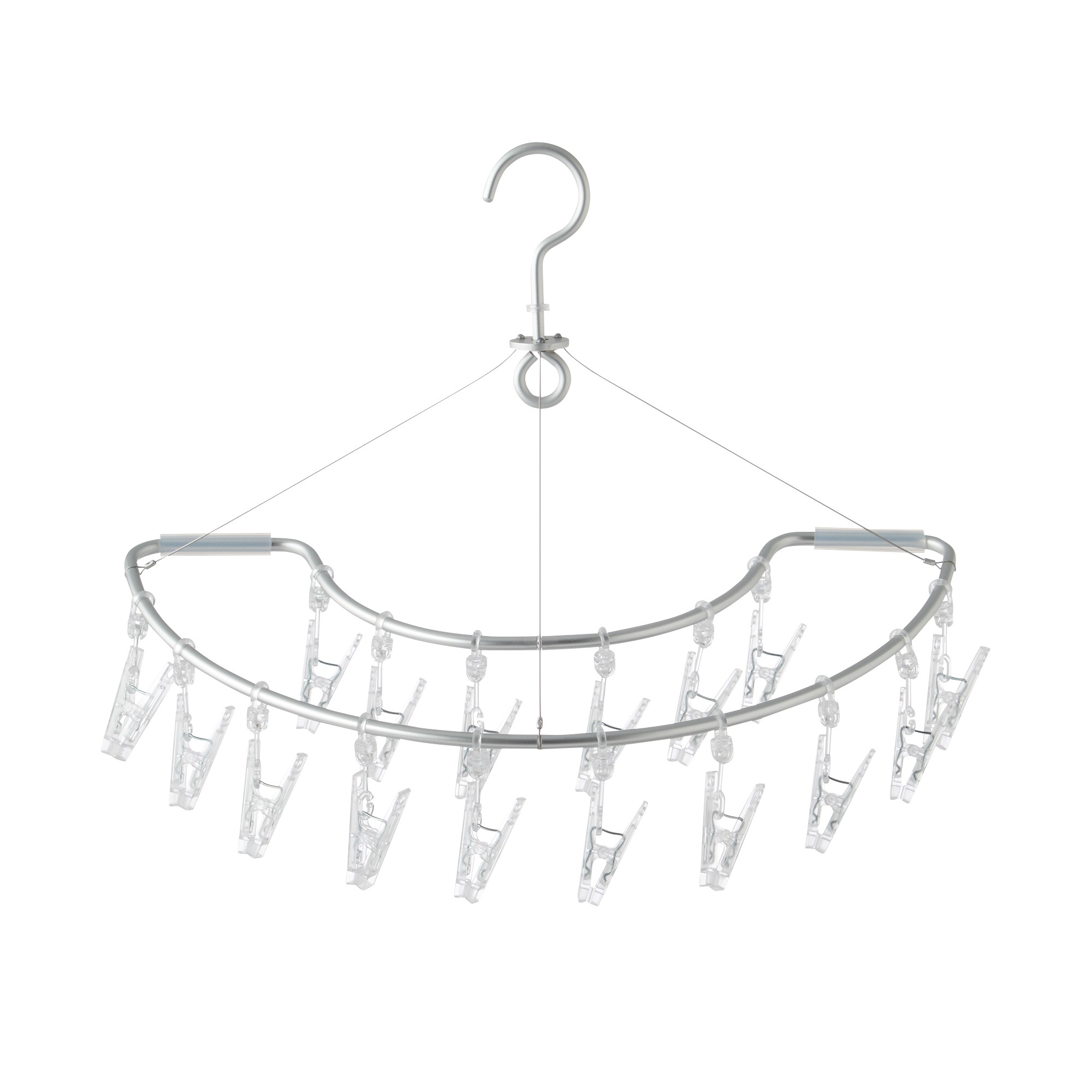ALUMINIUM SEMICIRCLE HANGER WITH PEGS