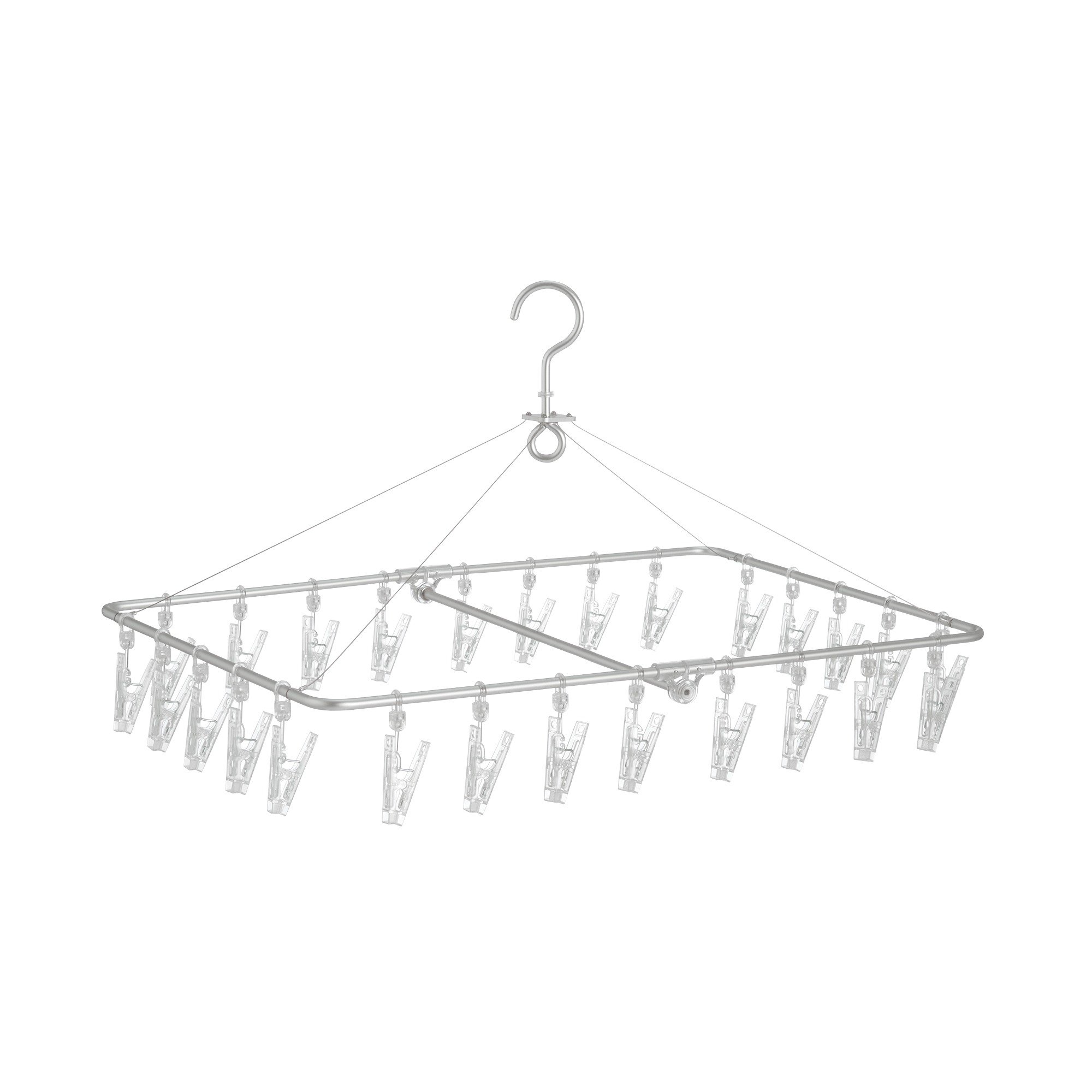 ALUMINIUM SQUARE HANGER WITH PEGS