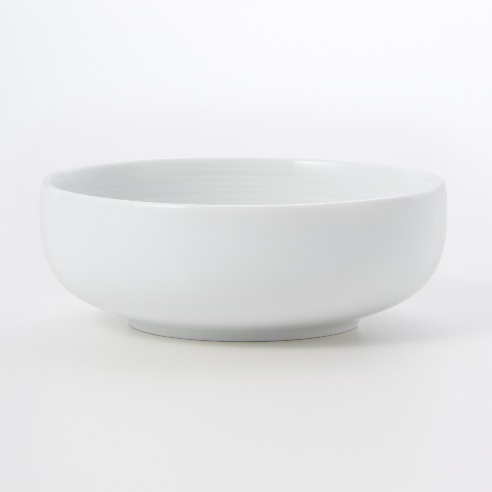 WHITE PORCELAIN SHALLOW BOWL SMALL