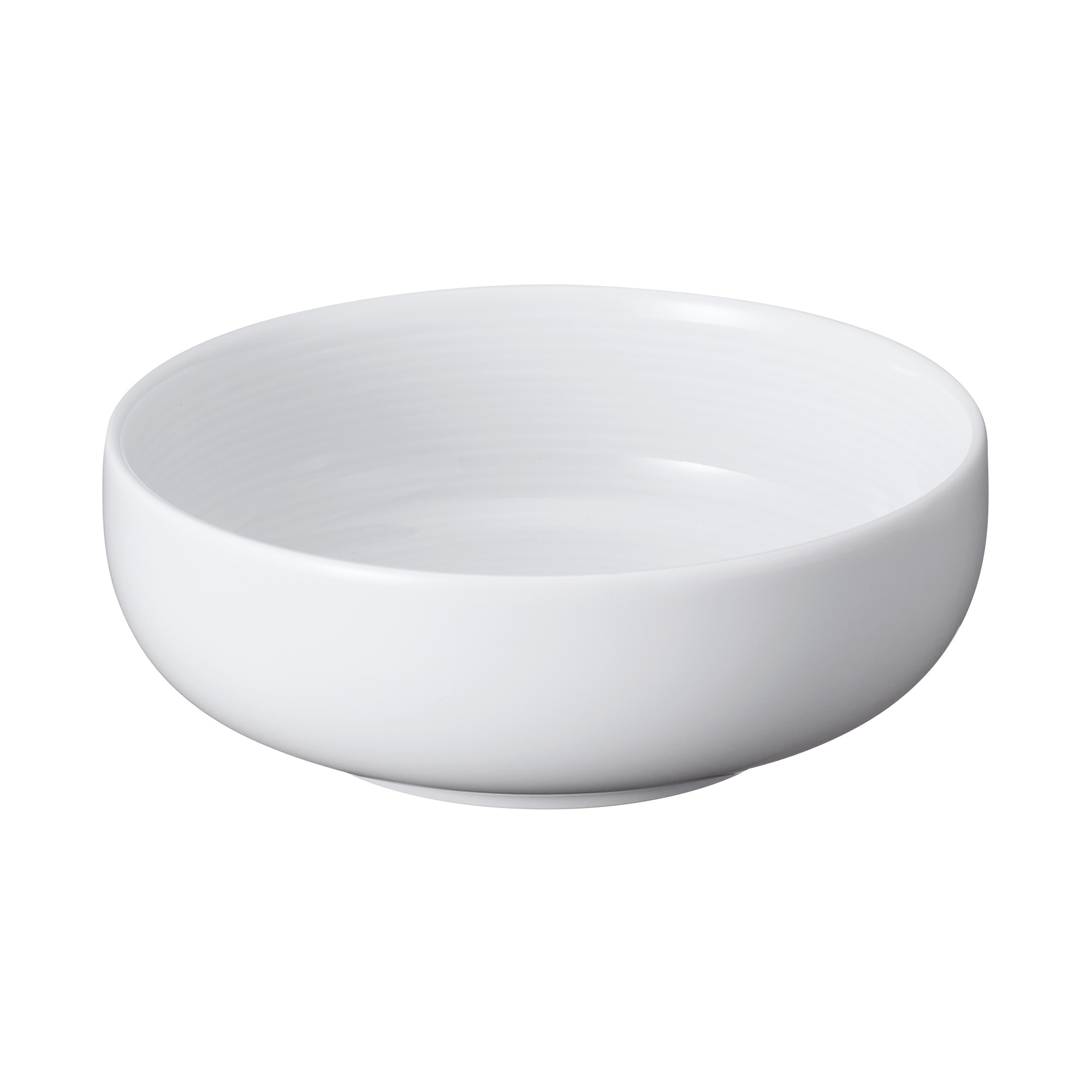 WHITE PORCELAIN SHALLOW BOWL SMALL